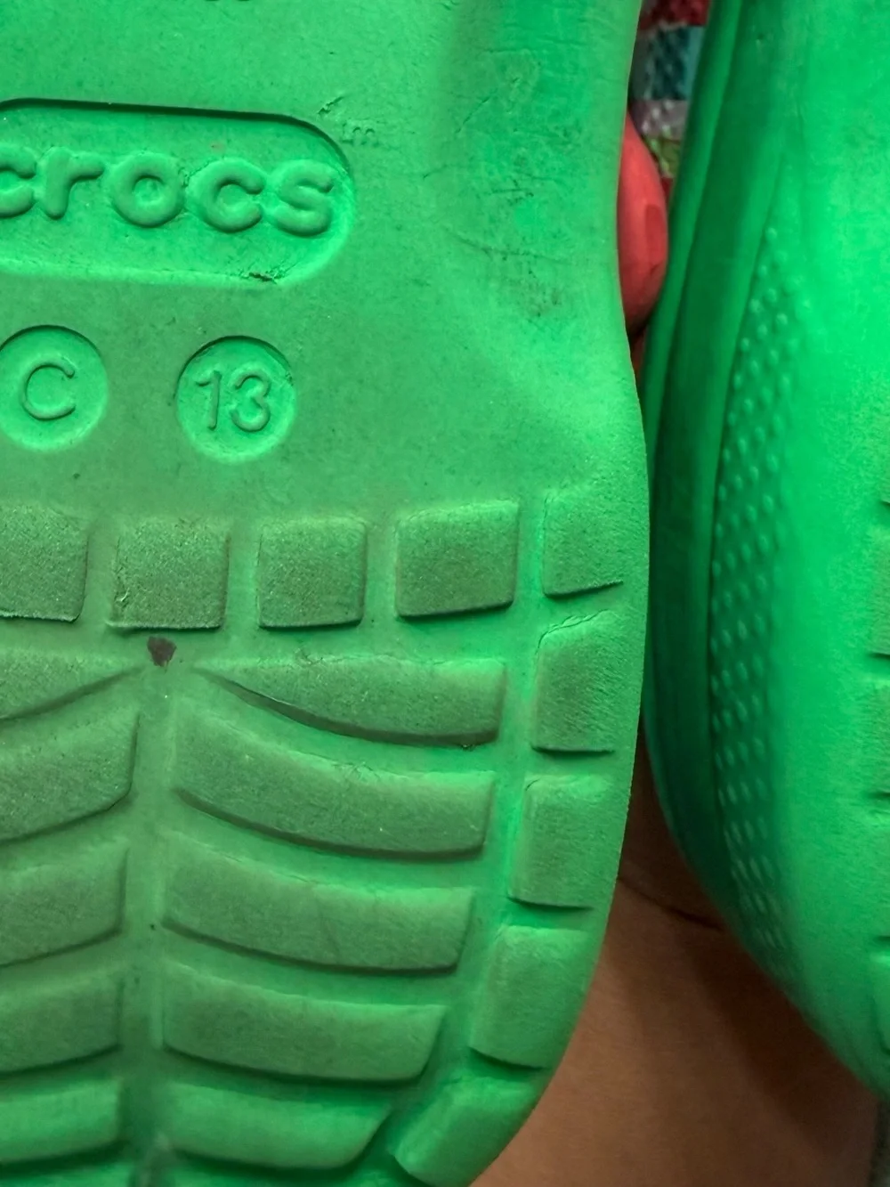 CROCS Kids Red & Green Holiday Clogs with Festive Charms